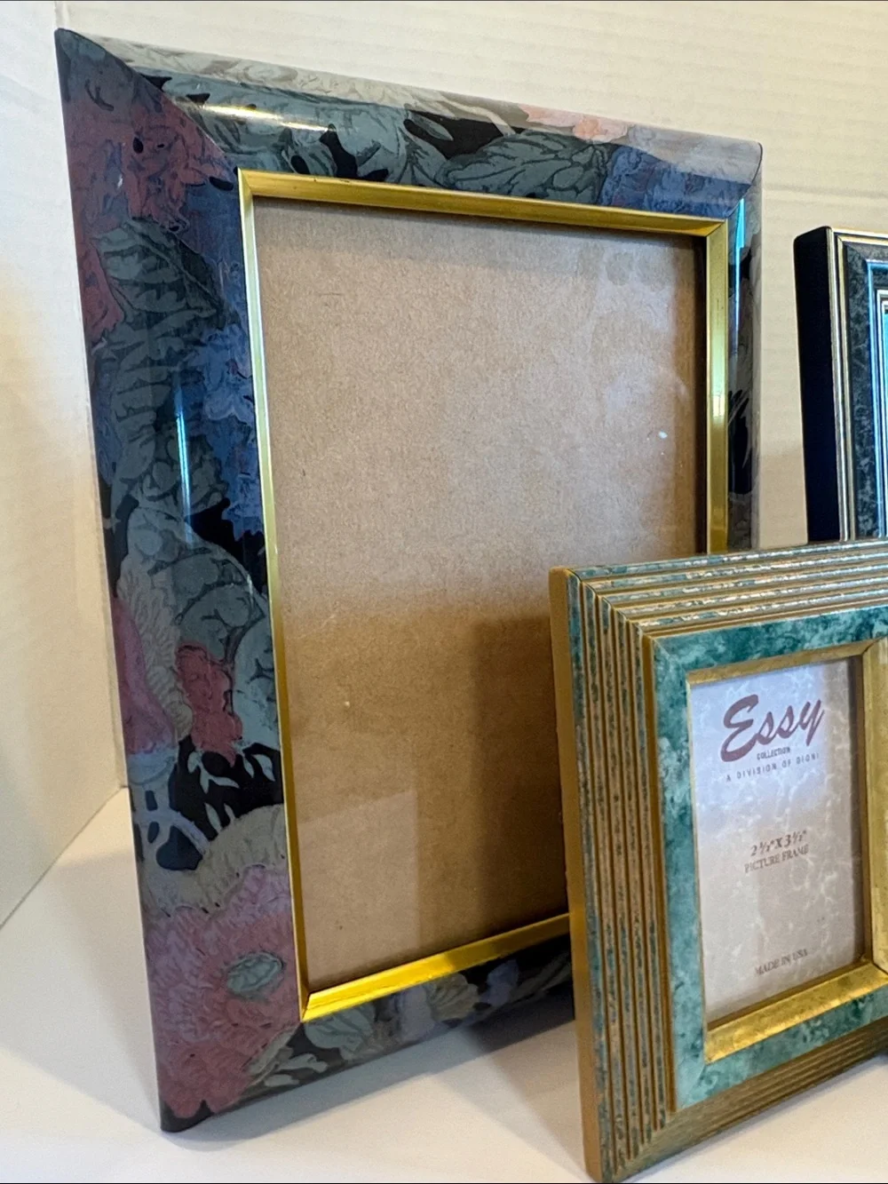 Assorted Multi-Color VTG Decorative Picture Frames - Set of 4